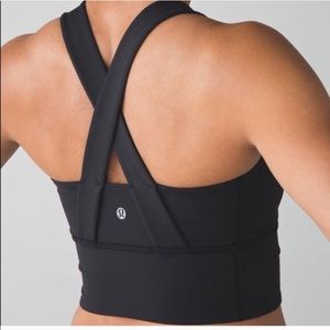 Lululemon Beat the Heat Bra Long Line Black